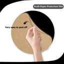 2 Pack Round Acrylic Sheet, 2.7~3mm Thick Acrylic Plastic Sheets Plexiglass Boards for Laser Cutting and DIY Craft Projects (Opaque Black, 6 Inch Diameter)