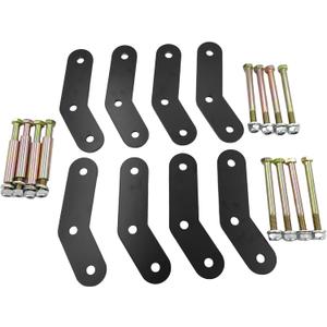 WELLBOX 2" Front & Rear Lift Shackles Kit Compatible with Wrangler YJ 4WD 2WD 1987 1988 1989 1990 1991 1992 1993 1994 1995