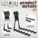 Landhoow 26 Pack Slatwall Accessories, 24 Pcs Multi Size Heavy Duty Slat Wall Hanging Hooks & Hangers with 2 Pcs Storage Straps for Storage Garage Wall Organization Garden Home Slatwall Paneling