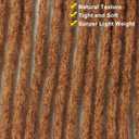 0.6cm Thickness #30 Light Brown Real Human Hair Dreadlock Extensions for Men/Women 10 Inch 20 Strands Full Handmade Permanent Locs Extensions Human Hair