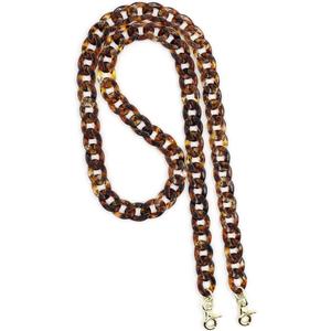 Aumey Clear White Black Brown Acrylic Chain Clutch Purse Strap Handles Bag Handbag Purse Replacement Chains 40 Inches