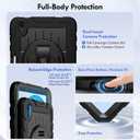 Case for iPad (A16) 11th Generation (2025) & iPad 10th Generation 10.9", Heavy Duty Shockproof Rugged iPad Case for Kids with 360 Rotating Stand, Pencil Holder, Shoulder Strap