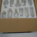 RUCKAE Small Clear Bud Vases Bulk 22 Pack Mini Flower Glass Vases for Centerpiece Table Wedding Decorations Home Decor Party