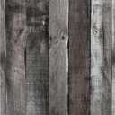 Yun-aeon Natural Wood-Dark Grey Wood Contact Paper Peel and Stick Wallpaper 17.3"x 120"Self Adhesive Removable Vintage Faux Wood Wall Paper Plank Shelf Home Decoration Kitchen Counter Cover Use
