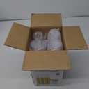 FOCUSLINE 100 Pack 12 oz Gold Rimmed Plastic Cups, 12 Ounce Clear Plastic Tumblers, Heavy-duty & Fancy Disposable Hard Cups with Gold Rim for Wedding