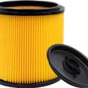 VCFS Replacement Filter for Vacmaster 5-16 Gallon Standard Cartidge Filter and RetainerAlso fit for shopvac 5-20 Gallon