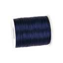 Xzhcy 1mm 110 Yards Nylon Satin Cord Silky Braided Thread Beading String for DIY Crafts Friendship Bracelets Pendant Chinese Lucky Knotting Macrame Necklaces Jewelry Making (Navy Blue)