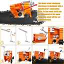 Chainsaw Sharpener Jig Kit, Portable Universal Chain Saw Sharpener Tool with 5 PCS High Hardness Burrs, Manual Hand Crank Chainsaw Sharpener, Chainsaw Blade Sharpening Attachment for 6"-22" Chain Saws