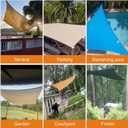 Sun Shade Sail Hardware Kit with 4pcs 10ft Length Extension Nylon Wire Rope, Triangle Rectangle Shade Canopy, 304 Stainless Steel, Garden Outdoors