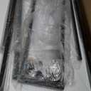 Huuger 47 Inches L Shaped Desk, Computer Desk with Reversible Storage Shelves, for Gaming Corner Home Office Writing Study, Metal Frame, Rustic Brown