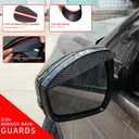 4 PCS Rain Guards Fit for 2021-2024 Ford Bronco Sport, Tape-On Side Window Visor, Outside Mount Window Deflector, Smoke Tinted Vent Visors, 2021 2022 2023 2024