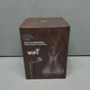 Sierra Modern Home Smart WiFi Wireless Essential Oil Aromatherapy 400ml Ultrasonic Diffuser & Humidifier with Alexa & Google Home Phone App & Voice Control - LED & Timer Settings Dark Brown