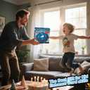 Word Game Family Board Games for Kids & Adults with 2 Modes,220 Topic Categories 24 Letters Pressing Games,Fun Fast-Paced Learning Game with English Pronunciation for Boys Girls Age 3+,35 Cards,Blue