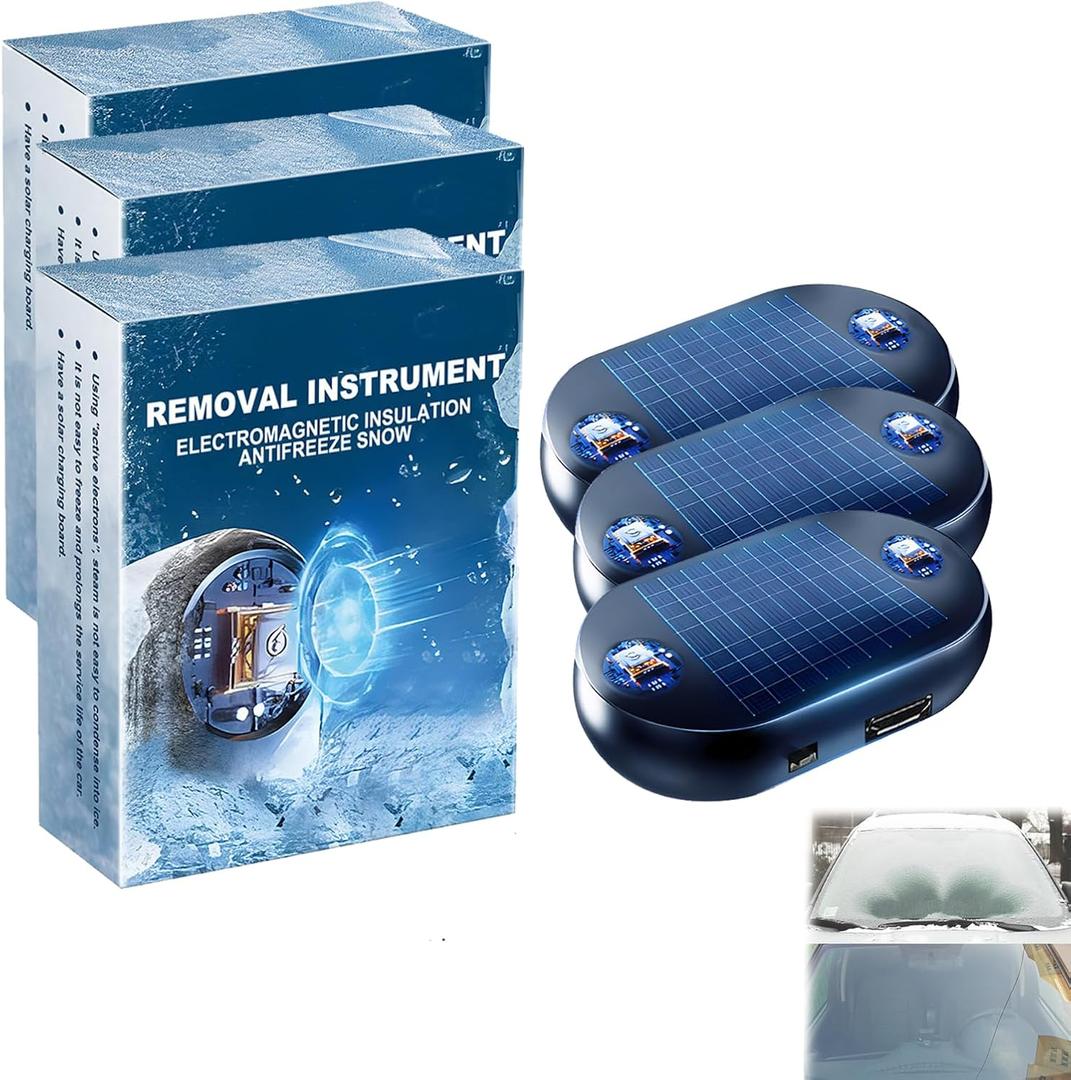 2026 New Antifreeze Electromagnetic Car Snow Removal Device, Car Interference Antifreeze Instrument, Potable Snow Removal Device (3pcs)