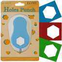 ECOHU Hexagon Punch for Craft, Cut Size Out 2-Inch, Tool Hexagon Paper Punch for Scrapbook, Festival Cards,Craft Greeting Card Making, DIY Arts