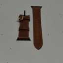 EDIMENS Leather Bands Compatible with Apple Watch 46mm 45mm 44mm 42mm(Series 1 2 3) Band Men Women, Vintage Genuine Leather Wristband Replacement Band Compatible for Apple Watch iWatch Series 10 9 8 7 6 5 4 SE (Classic Retro Walnut)