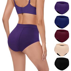 Incontinence Underwear for Women - 100ml Absorbency, Reusable, Leak Proof | Bladder Control Panties for Women | Postpartum & Menopause 5 Pack (5 Color, XL)