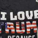 I Love Trump Because He Pisses Off The People I Can't Stand T-Shirt, size medium