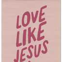 Christian Nursery Wall Art, Love Like Jesus Bible Verse Poster Hanger Frame, 12x16 Inch | Bible Verses Decor for Nursery Baby & Kids Room, Jesus Wall Decor, 12x16 inch