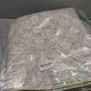 Washable Area Rug for Entryway, Cream Beige White Grey Soft Distressed Floral Rug with Non-Slip, Low-Pile Vintage Neutral Area Rugs for Entryway Bedroom, Dorm Carpet with Non-Shedding
 58*35