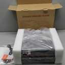 Vinyl Record Player Turntable with Built-in Bluetooth Receiver & 2 Stereo Speakers, 3 Speed 3 Size Portable Retro Record Player for Entertainment and Home Decoration (Brown)