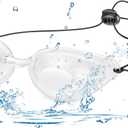 Hydrating Dry Eye Relief Sleep Mask, CPAP Moisture Eye Mask for Sleeping, Best Sleep Eye Mask for Woman Man (Transparent)