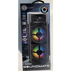 Biconic BC-AU-BS-115-BK SOUNDMATE Dual Bass Boosting Wireless Speaker