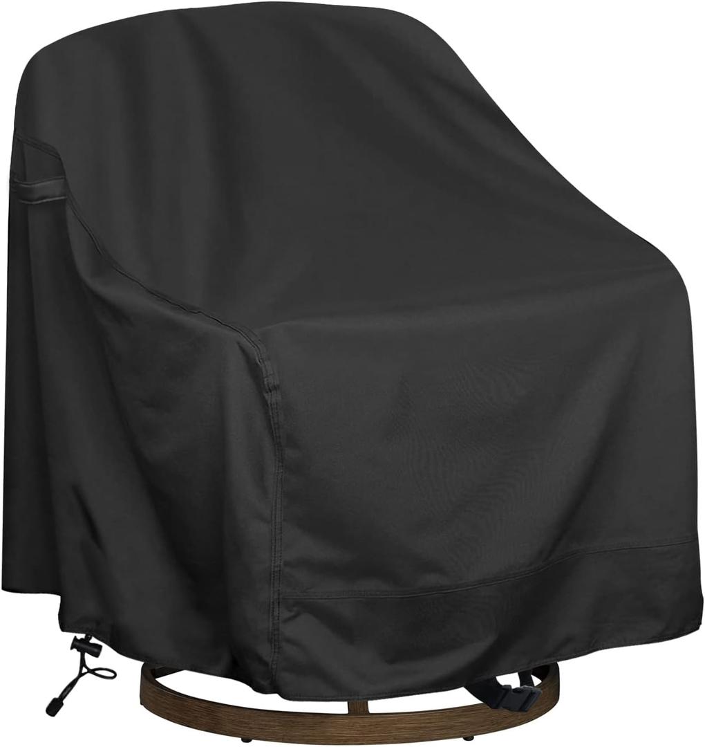 Outdoor Swivel Lounge Chair Cover 1 Pack, Fits to (39" W X 37" D X 38" H) Lawn Patio Chairs, Waterproof for Furniture Covers