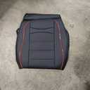 Car Seat Covers 2 Front Seat Fit for Chevrolet/Chevy Colorado 2015-2025 2026: Auto Interior Accessories, Waterproof Faux Leather Vehical Car Seat Cushion Covers(Black&Redline) 