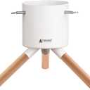 Tree Nest Christmas Tree Stand Base for 3ft 4ft 5ft Modern Tabletop Christmas for Real Small Tree Mini Christmas Tree Holder for Xmas Tree Decoration White