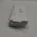 Pureegg Plastic Table Cloth Disposable 20 Pack, 54 x 108 Inch Table Cloths, Party, Picnic, Wedding, Decorative Tablecloths, Rectangle, White Plastic Cover, Leakproof & Sturdy, White