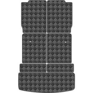 Cargo Mat for 2017-2023 GMC Acadia 6 Seats Trunk Mat & 2ND+3RD Row Rear Backrest Mat, All Weather Rear Cargo Liner Back Seat Cover Protector (6 Seats)