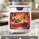 4.2L Electric Composter for Indoor Kitchen, Smart Food Waste Recycler, Turns Garbage to Compost in 4-6 Hours, Odorless Countertop Disposal with 900ML Carbon Filter & Self-Cleaning