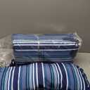 Sunnydaze Polyester Quilted Hammock Pad and Pillow Set - Weather-Resistant - Breakwater Stripe