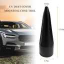 2 x CV Boot Tool Installation Cone, Plastic Stretch CV Boot Tool Mount Cone with Smooth Surface, Universal Fitting Stretch CV Boot Installation Cone Replacement, Car Accessories