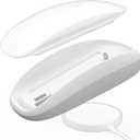 TATOFY Mouse Charger Compatible with Magic Mouse 2 (Lighting) Grip with Wireless Charging Support, Ergonomic Base (White)