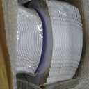 102PCS White and Gold Plastic Plates - Heavy Duty Gold Disposable Plates Include 51PCS 7.5inch Dessert Plates, 51PCS 10.25inch Dinner Plates for Wedding & Parties