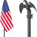 Amazon.com : 8 FT Indoor Flag Pole and Stand, Heavy Duty Indoor Flag Pole Kit with Weighted & Thickened Base, Eagle Topper, 3x5 FT American Flag, Adjustable Presidential Indoor Flagpole for Office School City Hall : Patio, Lawn & Garden