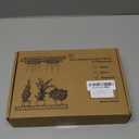 Grow Light for Indoor Plants, 144 LEDs Full Spectrum Halo Plant Light with Auto On/Off Timer (4/8/12H), 10-Level Dimmable, 3 Lighting Modes for Small Plants, Bamboo (6.3 inch Dual Head)