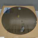 aboxoo Nesting Coffee Table Grey Glass Table Set of 2, Small Round Glass Nesting Tables for Living Room Bedroom, Accent Tea Table with Metal Frame Modern Industrial Simple