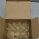 12-Pack Dimmable E12 LED Candelabra Bulbs 60W Equivalent, 5000K Daylight White, 600 Lumens B11 Candle Base 6W C35 LED Filament Vintage Light Bulbs, Clear Glass for Chandelier Ceiling Fan High CRI 90+