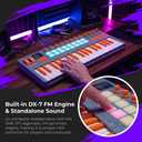 M-VAVE SMK-37 PRO MIDI Keyboard Controller, 37 Key Wireless MIDI Keyboard with Velocity Sensitive Keys, Backlit RGB Drum Pads, Pitch Bend, Modulation Wheel, Bluetooth MIDI