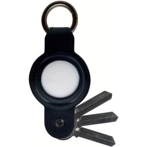 Compact Leather AirTag Key Holder Keychain, Holds up to 4 Keys. [Without AirTag]