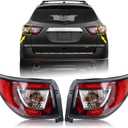 1 Pair Tail Light Rear Lamp Compatible for 2013-2017 Chevy Traverse Left Driver And Right Passenger Side With Bulbs Both Lights 84266019 23301756 GM2804112 84266020 23301757 GM2805112