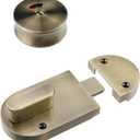 Vacant Occupied Bathroom Lock,Indicator Door Lock Indicating DeadBolt for Bathroom WC Public Restroom Toilet Privacy Bolt Door Lock, Bronze