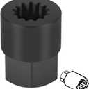 Bonbo Drive Shaft Adapter Tool for Mercruiser Alpha One/for Mercury 13 Spline Driveshaft Replaces 90220 18-9854 91-56775T Outboard Compatible with MC-I, R-MR, Alpha One, Alpha One/Gen II