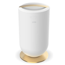 Pure Enrichment PureBliss Luxury Towel Warmer - Extra Large 20L Heats Towels, Robes, Blankets, or Clothing - Modern Bucket Design, 4 Heat Timer Settings & Auto Shut-Off (White & Brushed Gold)