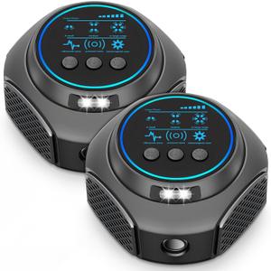 2 Pack Rodent Repellent Ultrasonic Plug in with 360°Mice Repellent Indoor& 4 Modes Ultrasonic