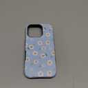 Casely iPhone 16 Pro Case | Daisy Daydream | Baby Blue Floral | Compatible with MagSafe | Bold Protective Case Design
