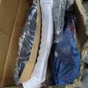 TOPBSHODC Office Chair, Ergonomic Mesh PU Leather Desk Computer Chair, with Lumbar Support, Adjustable Height, Executive Swivel Rolling with Flip-up Arm, Black